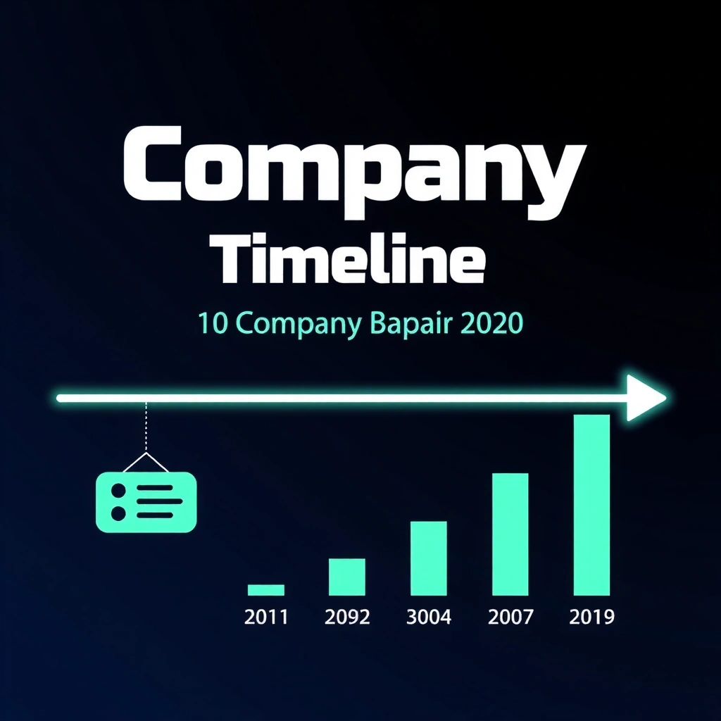 Adseniah company growth timeline visualization